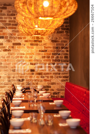 interior of modern restaurant  26667504