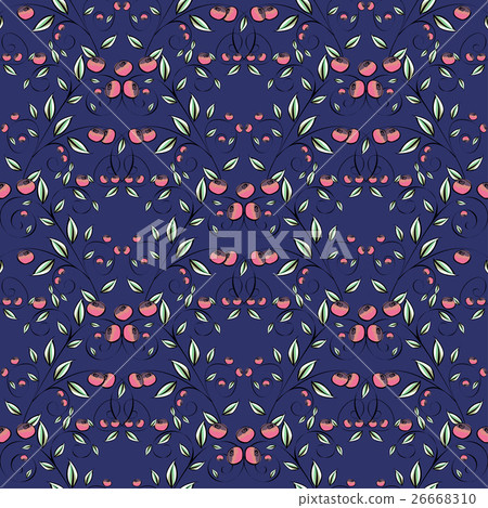 Berries Abstract seamless pattern.  26668310
