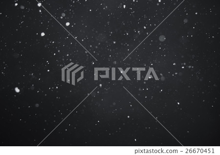 Falling snow on black background. Falling snow on black background. 26670451