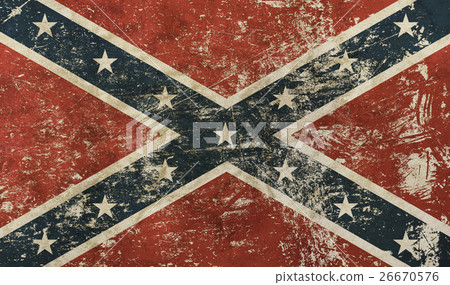Old grunge American US confederate flag Old grunge American US confederate flag 26670576