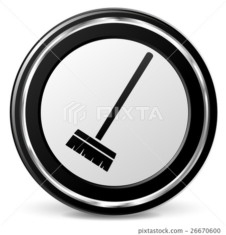 broom icon on white background broom icon on white background 26670600