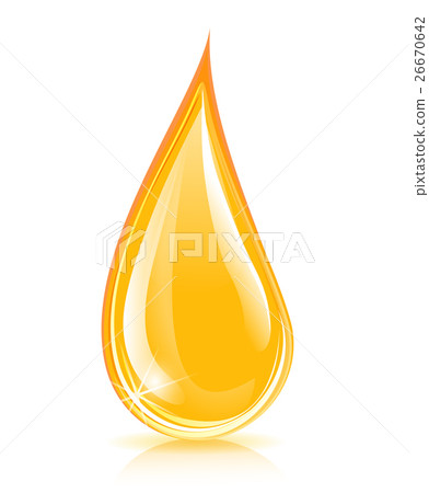 yellow oil liquid drop 26670642