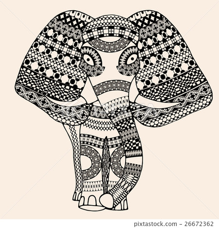decorated Indian Elephant decorated Indian Elephant 26672362