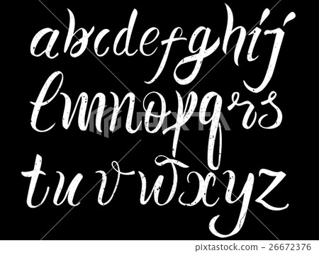 Hand drawn alphabet 26672376