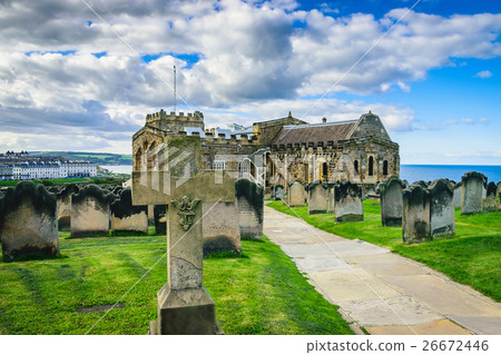 Monastery graveyard in Whitby, North Yorkshire, UK 26672446