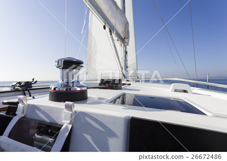 sail vessel surfing on the sea sail vessel surfing on the sea 26672486