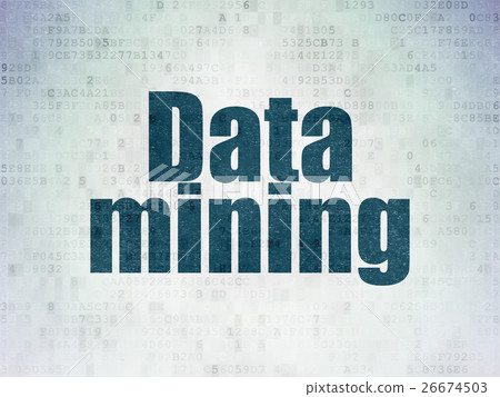 Data concept: Data Mining on Digital Data Paper Data concept: Data Mining on Digital Data Paper 26674503