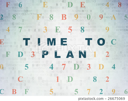 Timeline concept: Time to Plan on Digital Data Timeline concept: Time to Plan on Digital Data 26675069