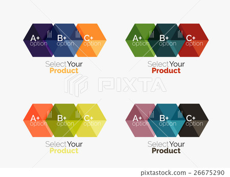 Set of abstract geometric hexagon design with Set of abstract geometric hexagon design with 26675290