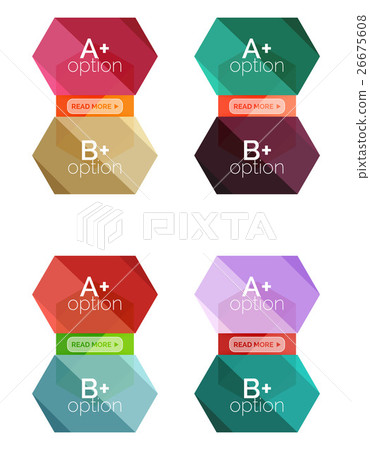 Geometric option infographic templates Geometric option infographic templates 26675608
