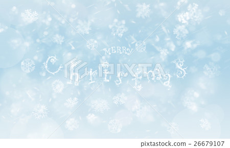 Merry christmas snowflakes blurred background Merry christmas snowflakes blurred background 26679107