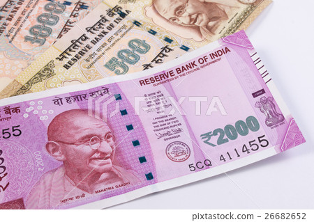2000 rupee new Indian currency over 500, 1000 rs. 2000 rupee new Indian currency over 500, 1000 rs. 26682652