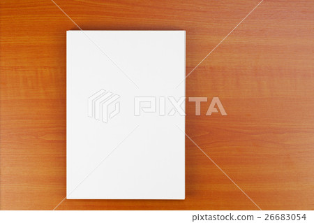Corporate ID set on wood background. 26683054