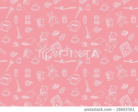 圖案工藝品圖案(背景粉紅色) 圖案工藝品圖案(背景粉紅色) 26683561