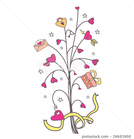 Love tree - Stock Illustration [26683908] - PIXTA