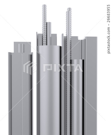 Metal products. Isolated on white 26683955
