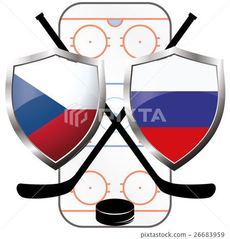 hockey logo- Czech Republic vs russia hockey logo- Czech Republic vs russia 26683959