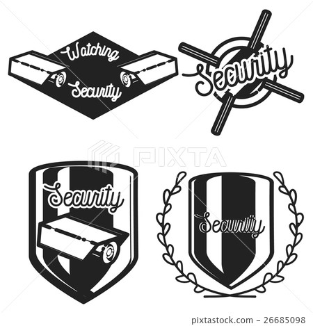 Vintage security emblems Vintage security emblems 26685098