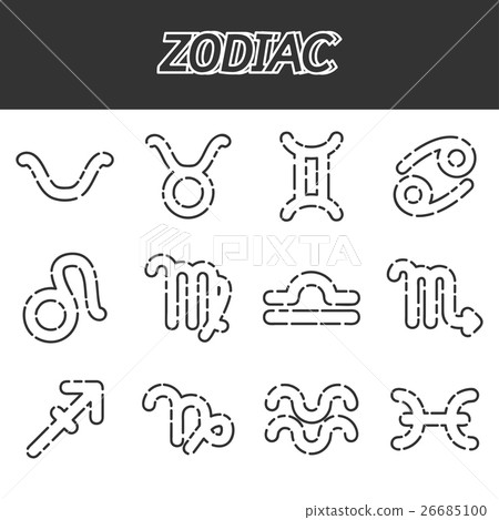 Zodiac icons set Zodiac icons set 26685100
