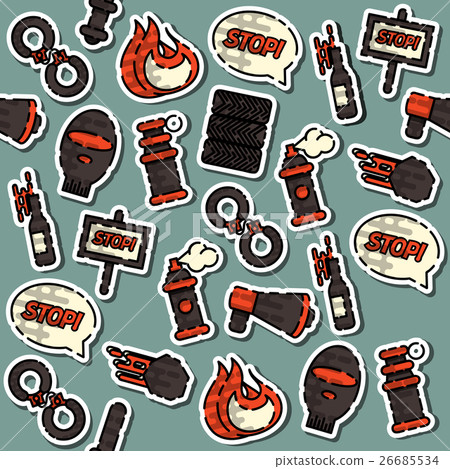 Colored Protest pattern Colored Protest pattern 26685534