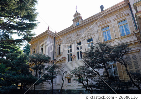 [Important Cultural Property] Former Iwasaki House Garden Western-style building 26686110