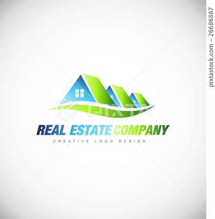 Real estate house logo icon design Real estate house logo icon design 26686887
