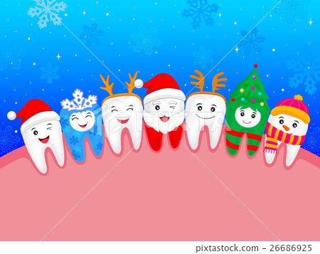 happy cute cartoon tooth. happy cute cartoon tooth. 26686925