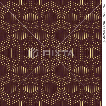 Modern Seamless Dotted Pattern 26687762