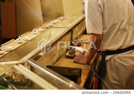 A sushi shop in front A sushi shop in front 26688966