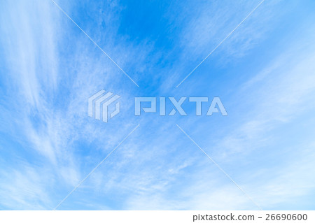 Muscle cloud blue sky Winter sky Flowing cloud 26690600