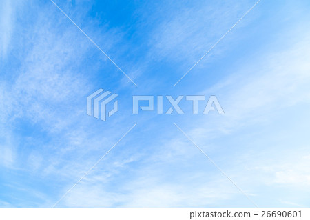 Muscle cloud blue sky Winter sky Flowing cloud 26690601