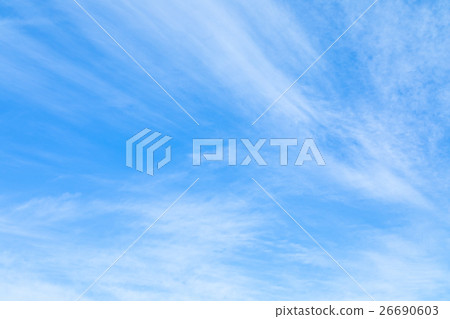 Muscle cloud blue sky Winter sky Flowing cloud Muscle cloud blue sky Winter sky Flowing cloud 26690603