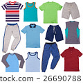 Set of male clothes. Isolated on white background. 26690788