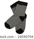 Pair of socks. Isolated on white. Clipping paths 26690794