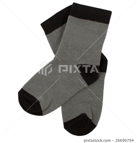 Pair of socks. Isolated on white. Clipping paths Pair of socks. Isolated on white. Clipping paths 26690794