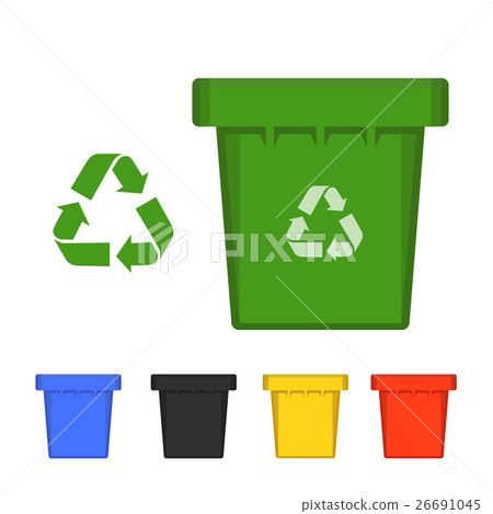 Waste bin set vector illustration 26691045