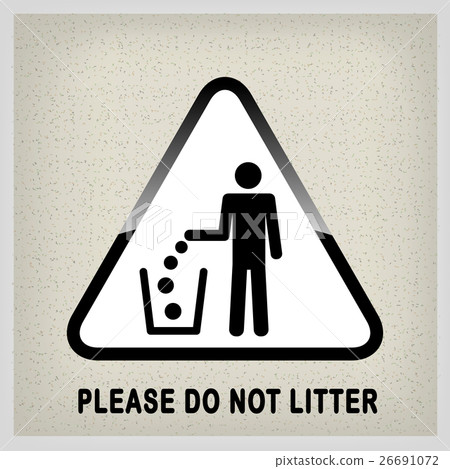 Do not litter, vector sign Do not litter, vector sign 26691072