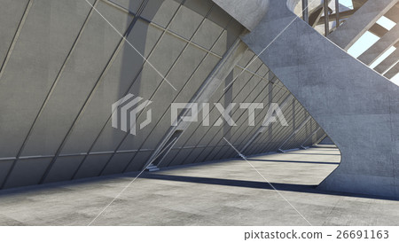 Abstract concrete geometric structure background. Abstract concrete geometric structure background. 26691163