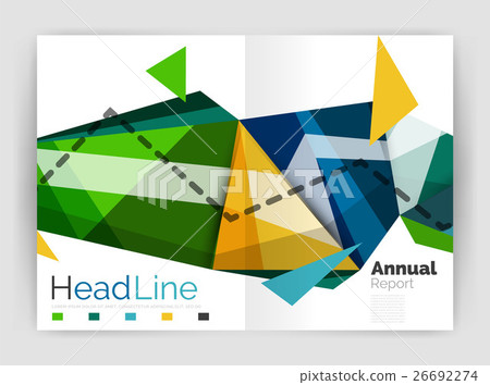 Abstract background annual report template Abstract background annual report template 26692274