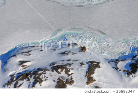 Greenland ice and land Greenland ice and land 26692347