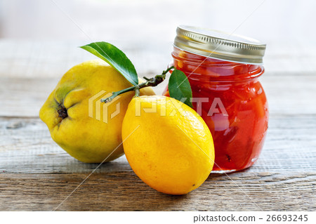 Jam from a quince and lemon. Jam from a quince and lemon. 26693245