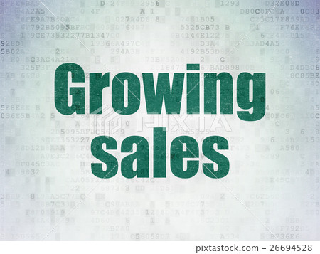 Finance concept: Growing Sales on Digital Data Finance concept: Growing Sales on Digital Data 26694528
