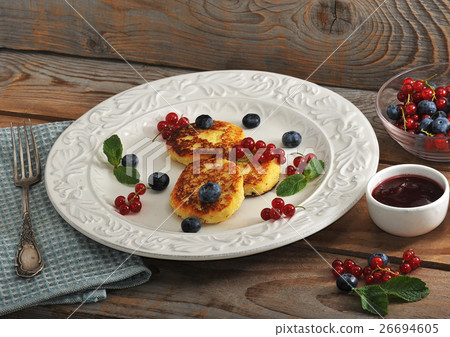 Cheesecakes with cottage cheese Cheesecakes with cottage cheese 26694605