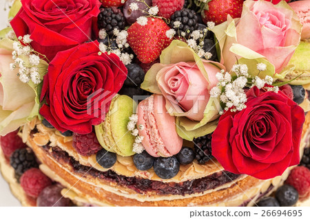 Celebratory fruit cake naked. Celebratory fruit cake naked. 26694695