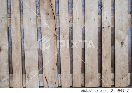 layer of wood plank arranged as a wall 26694927