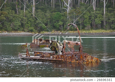 Shipwreck in the water 26696381