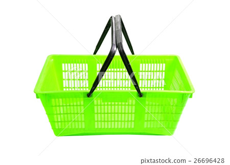 Shopping basket on white 26696428