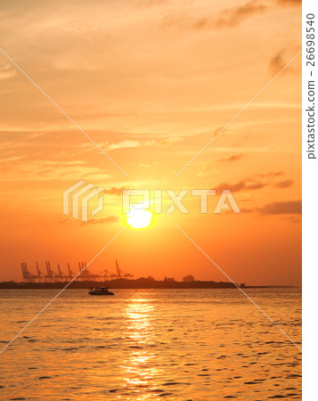 Freshwater river in the sunset Freshwater river in the sunset 26698540