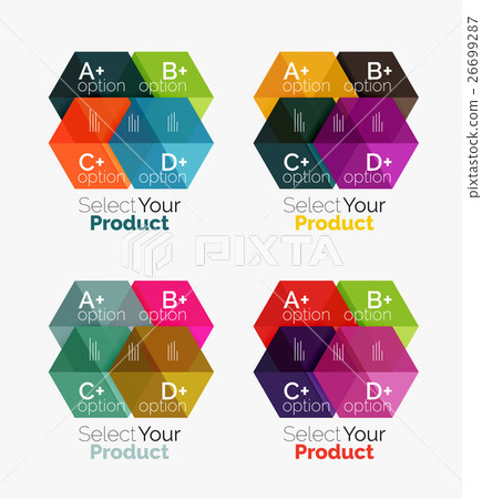 Business geometric layouts with option text 26699287