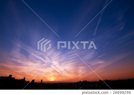 落日的天空 落日的天空 26699299